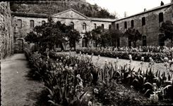 CPA Abbey of Fontfroide Narbonne Apartment of the abbot and court Louis XIV