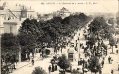 CPA Angers the boulevard of the town hall