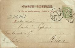 CPA Lyon Statue of the Republic Places Carnot