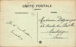 CPA Lyon Statue of the man of the rock