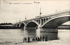 CPA Orleans the bridge Nicolas II