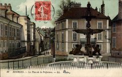 CPA Bourges Places Prefecture