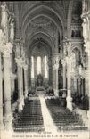 Interior Lyon CPA of the ND basilica of fourviere