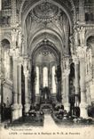Interior Lyon CPA of the ND basilica of Fourviere Organ