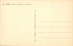 Lyon CPA the Lafayette bridge on the Rhone