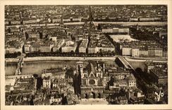Lyon CPA the city seen of Fourviere