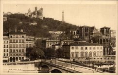 Lyon CPA Apse of the cathedral Hill and basilica of Fourviere