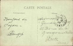 Lyon CPA the Carnot place and Train station of Perrache