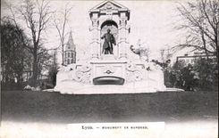Lyon CPA Monument of Burdeau Publicity Clock of Auxerre