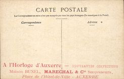 Lyon CPA Monument of Burdeau Publicity Clock of Auxerre