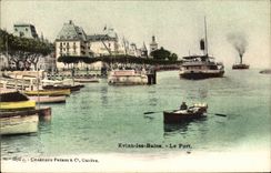 CPA Evian les Bains the port