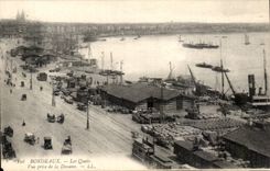 CPA Bordeauxkais gesehen von den Gewohnheiten