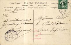 CPA Nice Entering of the port seen from of the castle