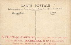 Lyon CPA Monument of Burdeau Publicity Clock of Auxerre