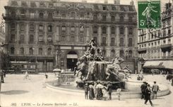 Lyon CPA the Bartholdi fountain