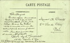 Interior Lyon CPA of the cathedral St Jean the clock