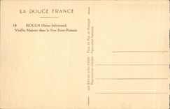 CPA Rouen Old women houses in the street Saint Romain