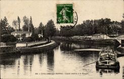 CPA Trawl-nets on the Marne side Canal with the marl