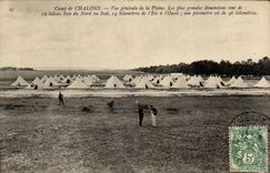CPA Militaria Camp of Trawl-nets View of the plain