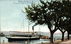 CPA Evian les Bains Geneva Boat