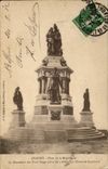 CPA Belfort Places Republic Monument of the Three Oeuvre seats of Bartholdi