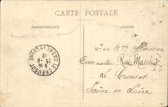 CPA Belfort Places Republic Monument of the Three Oeuvre seats of Bartholdi