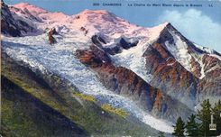 CPA Chamonix La chaine du Mont Blanc depuis le Brevent