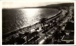 CPSM Nice Sunset on the walk of English