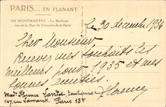 CPA Paris Montmartre Basilique vue de la rue du Chevalier de la Barre