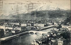 CPA Grenoble View and solid mass of Moucherotte