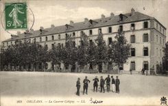 CPA Militaria Orleans the Coligny barracks