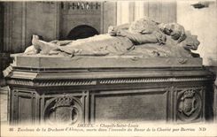 CPA Dreux Vault Saint Louis Tomb of the Duchess of Alencon died in the fire of the bazaar of charity by Barrias