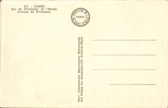 CPA Paris Arc de Triomphe of Etoile Which occurred of Friedland Napoleon Hotel