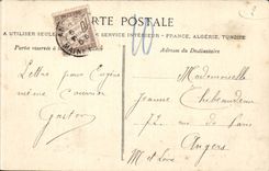 CPA Wood of Vincennes Lake Daumesnil a stopping on the river