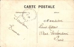 CPA Fontainebleau Monument Rosa Happiness