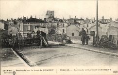 CPA Barricades on the face of Nomeny Militaria