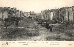 CPA Vitrimont apres le bombardement Militaria 