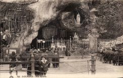 CPA Lourdes the cave