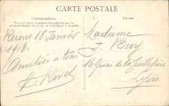 CPA Reims Frontage of the cathedral