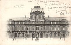 CPA Paris Cour du Louvre