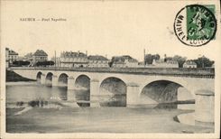 CPA Saumur Napoleon Bridge