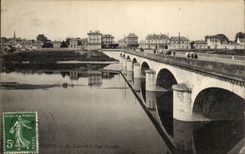 CPA Saumur the Loire and the Napoleon bridge