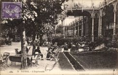 CPA Vittel the esplanade