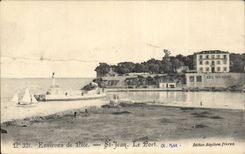 CPA Umlagerungen von Nizza Str Jean der Hafen