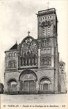 CPA Vezelay Frontage of the basilica of the Madeleine
