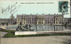 CPA Palais of Versailles Facade dimensions terrace