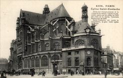 CPA Paris Eglise Sainte Eustache