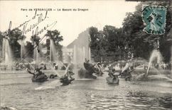 CPA Park of Versailles the basin of the Dragon