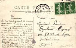 CPA Militaria Camp of Courtine tents