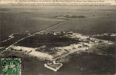 CPA Militaria Camp of Trawl-nets the fort Saint Hilaire the farm Saint Hilaire and the plain